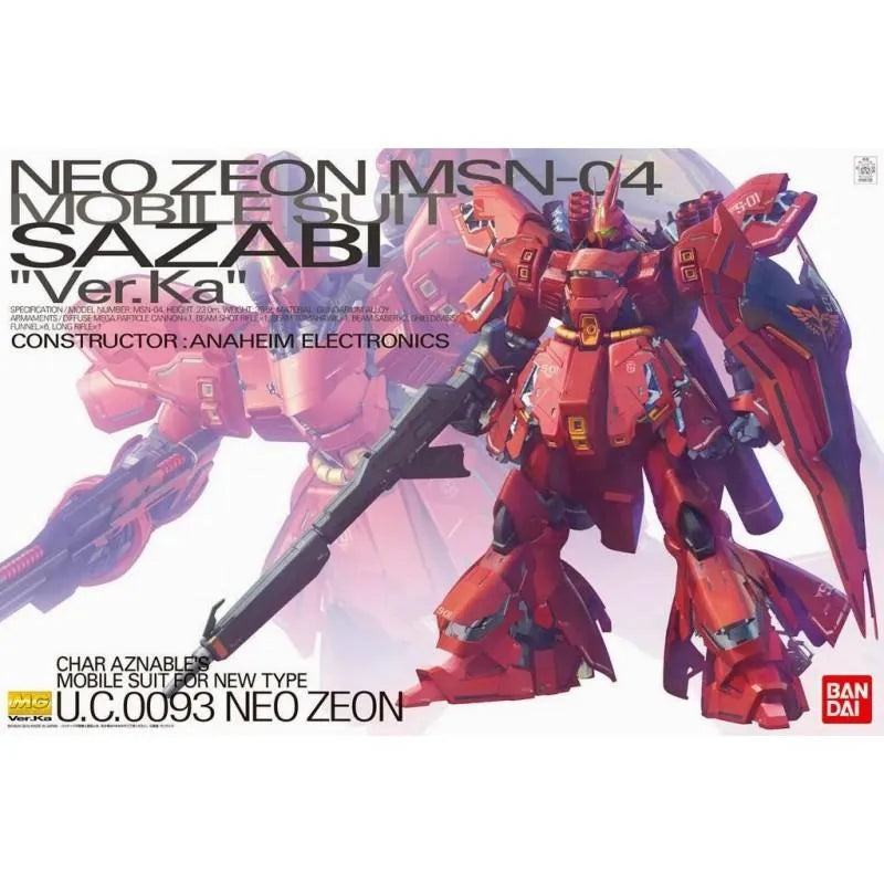 ☆新品未開封☆MG MSN-04 SAZABI Ver.Ka 1/100 Gundam - MG - MSN-04 Sazabi (Ver. Ka) 1/100 – Victoria no Yoake