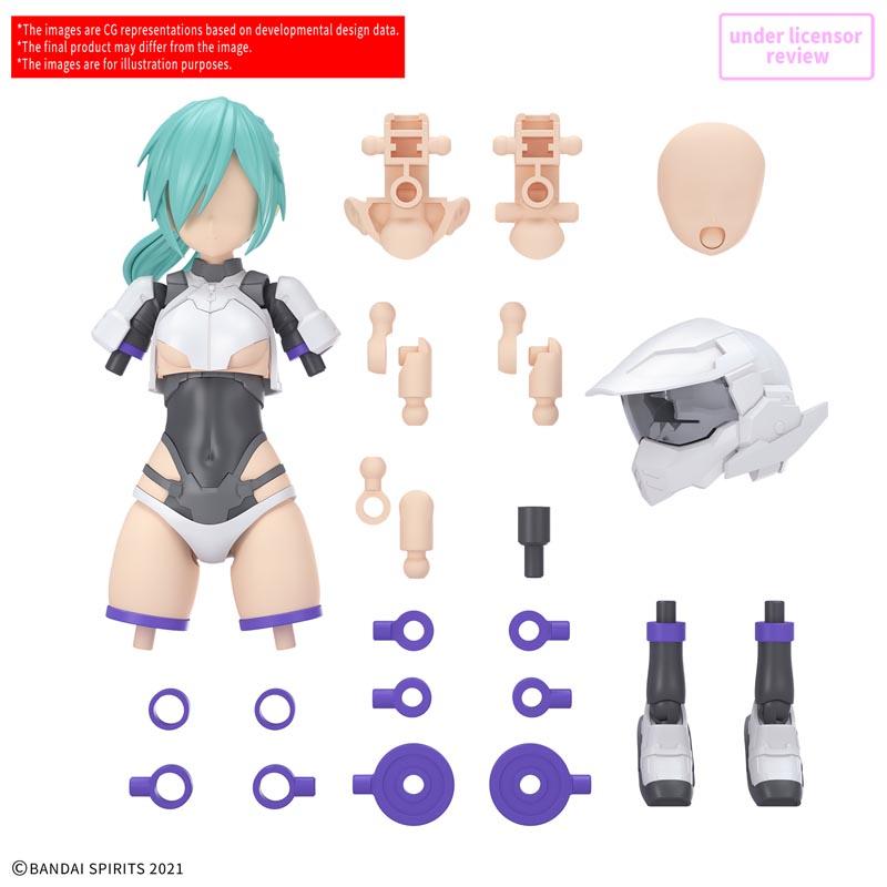 Set de opciones 30MS Turbo Costume α Color B Bandai