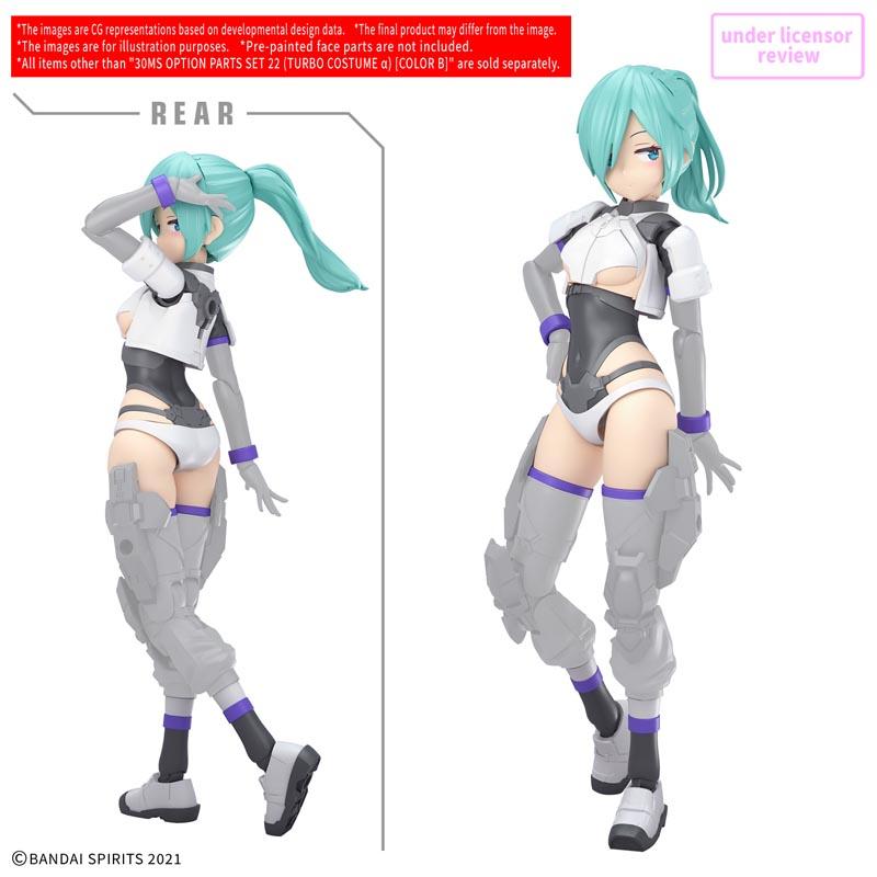 Set de opciones 30MS Turbo Costume α Color B Bandai