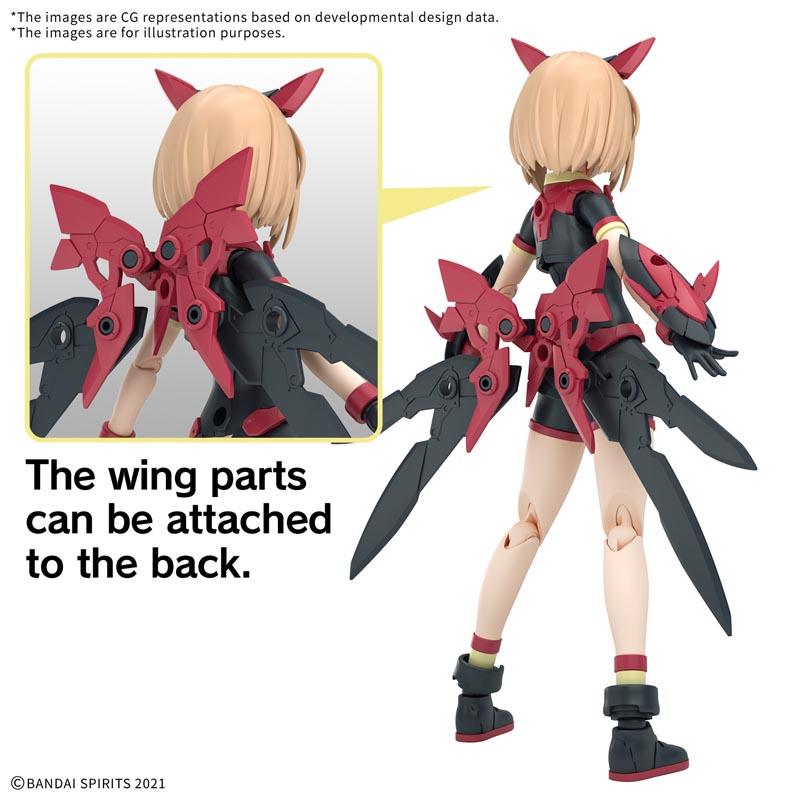 Figura Coleccionable 30MS Tiasha Dahlia Wear Color B Bandai Kit Montable Detalles