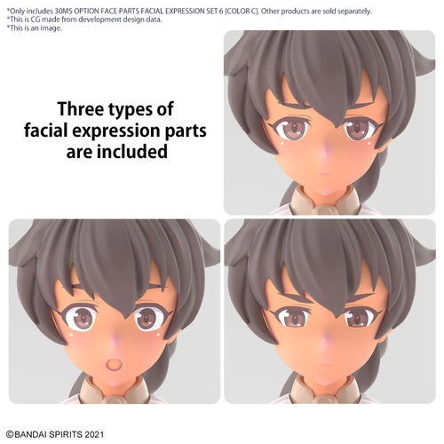 30MS 1/144 OPTION FACE PARTS SET 6 (COLOR C) – Nº 06