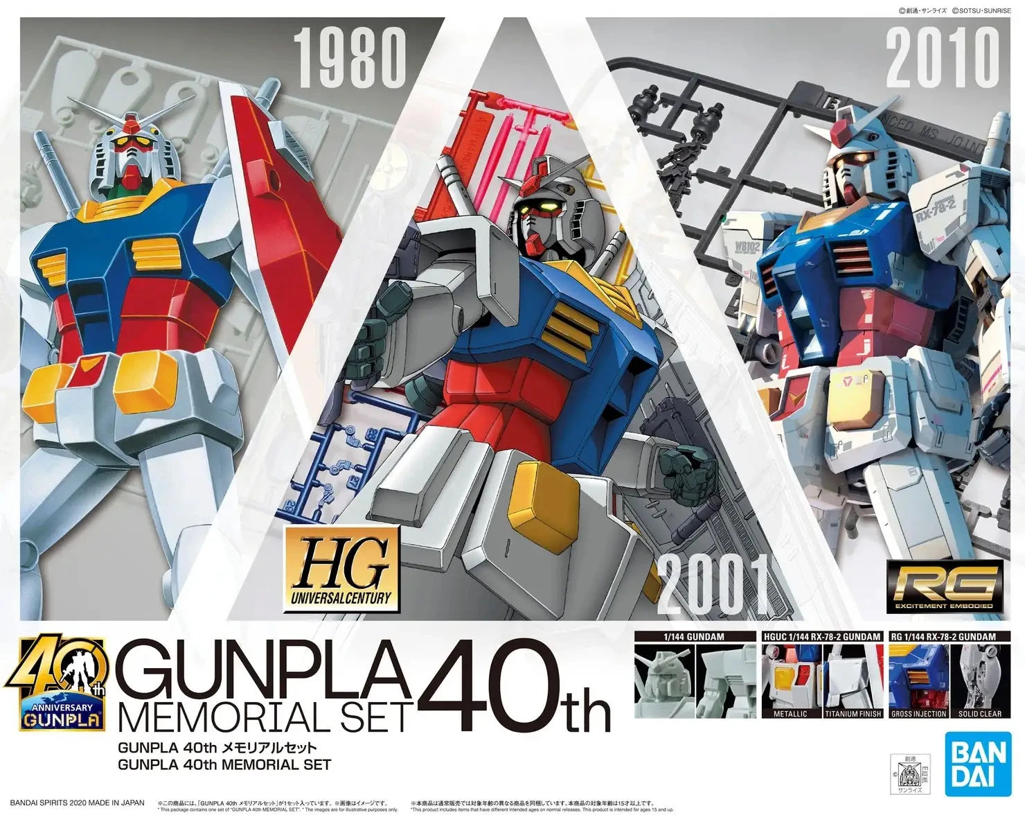 Gundam - Gunpla 40th Memorial Set
