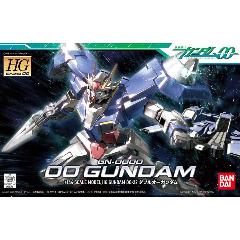 Maqueta Gundam HG00 GN-0000 00 Gundam 1/144: Modelo Detallado para Ensamblar