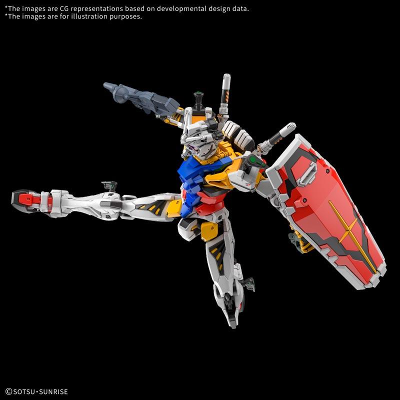 Maqueta de Gundam RX-78-02 Blanco 1/144 HGGQ-11 Bandai Coleccionable Detallado