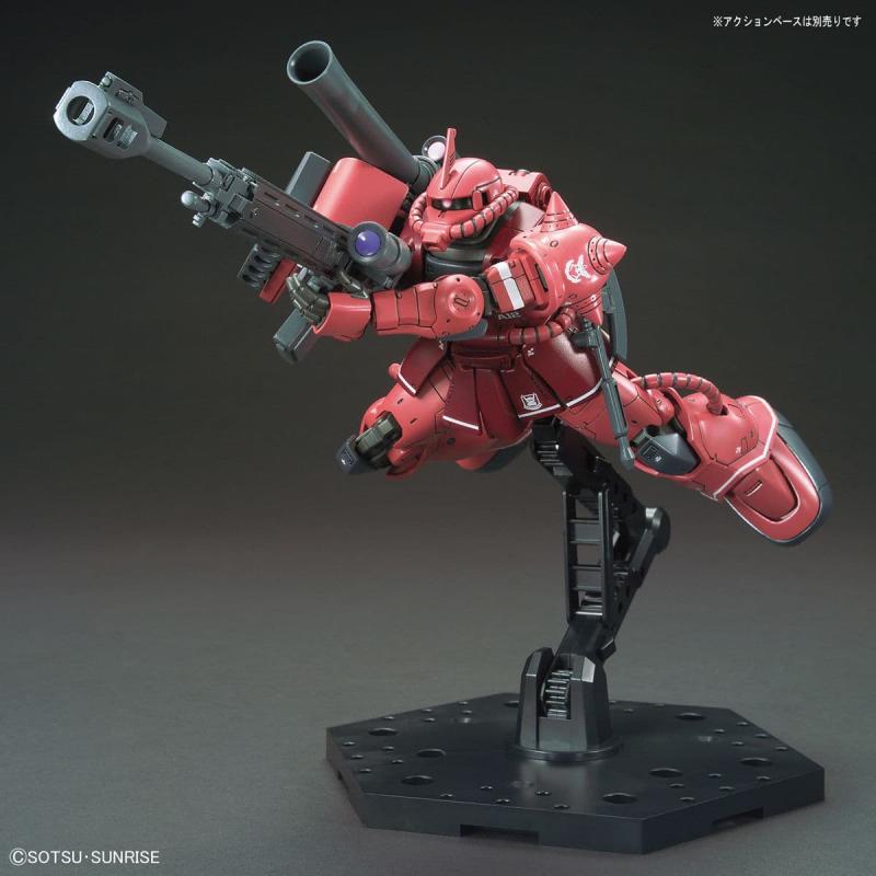 Maqueta Gundam HGGTO 024 MS-06S Zaku II Versión Cometa Roja 1/144
