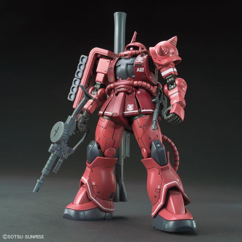 Maqueta Gundam HGGTO 024 MS-06S Zaku II Versión Cometa Roja 1/144