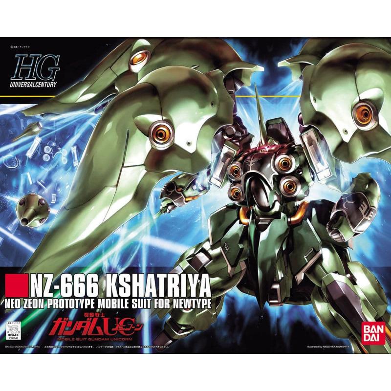 Maqueta de Gundam HGUC 099 NZ-666 Kshatriya 1/144: Modelo Detallado para Coleccionistas