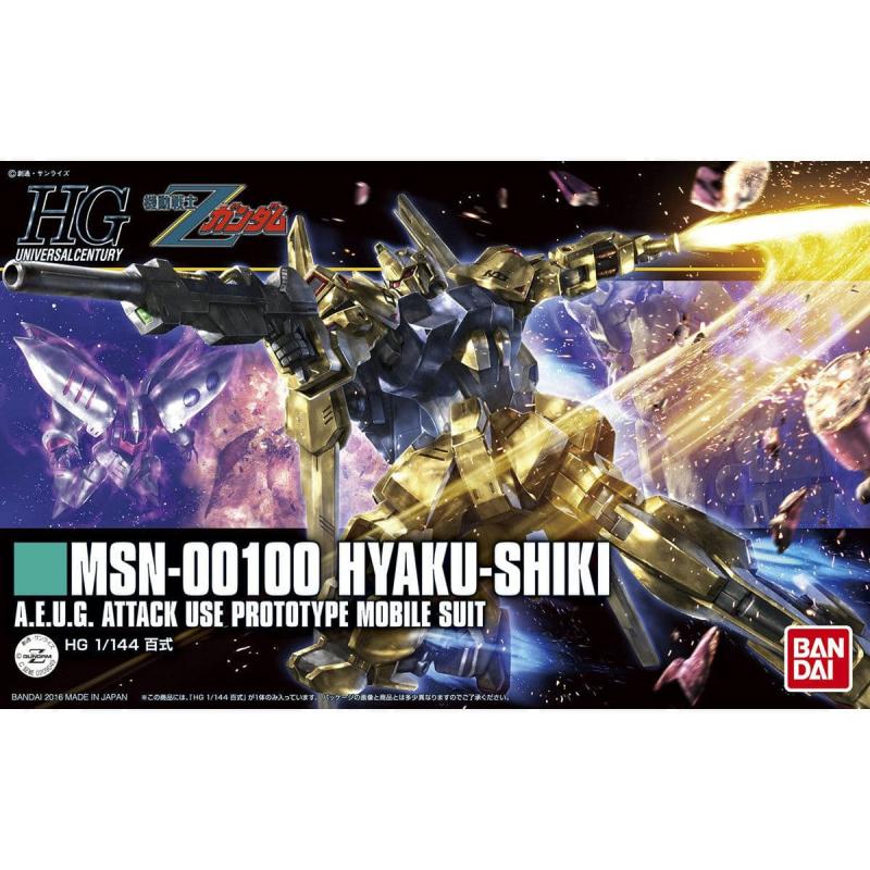 Maqueta Gundam HGUC 200 MSN-00100 Hyaku Shiki 1/144 Bandai Montaje Fácil