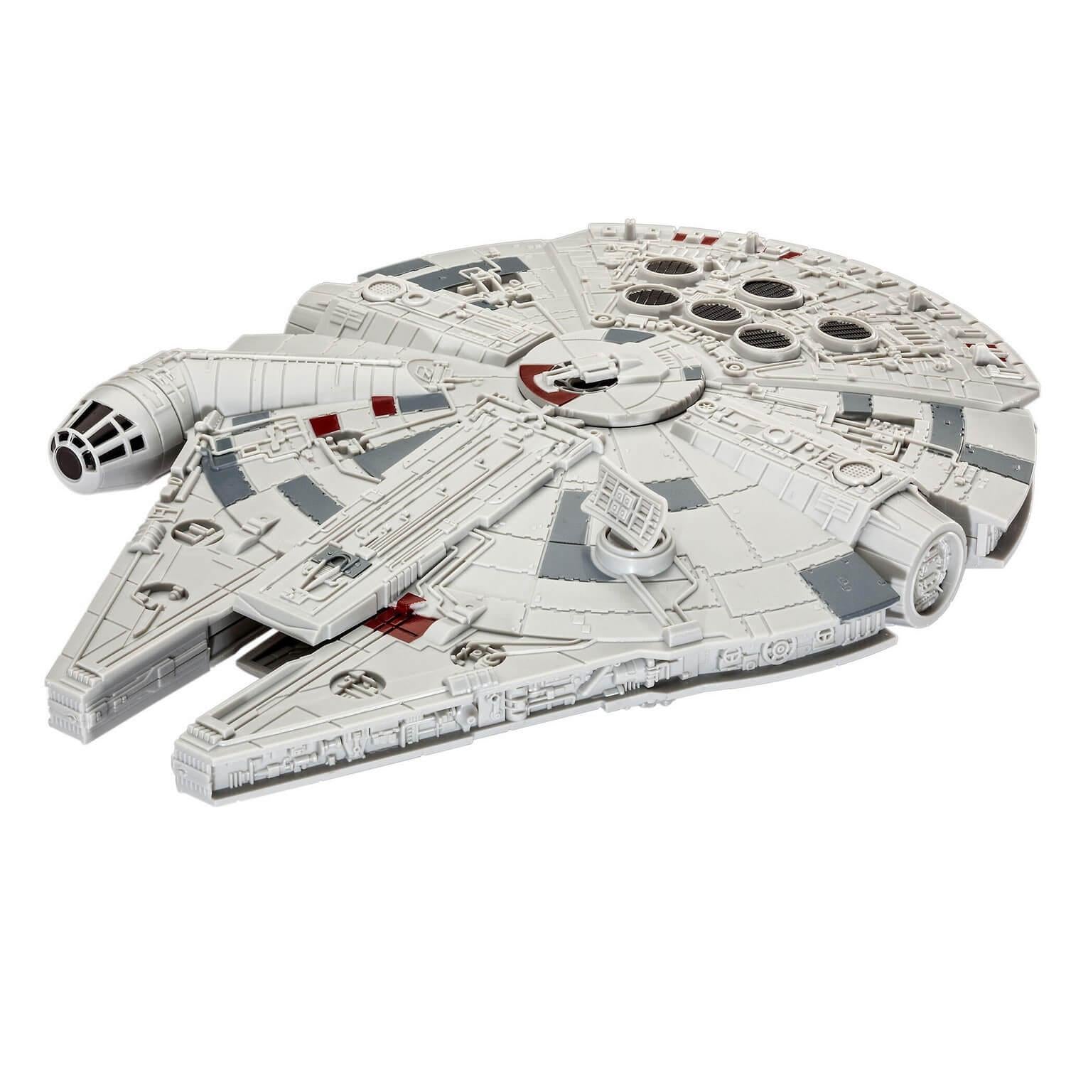 STAR WARS 1/164 MILLENNIUM FALCON BUILD &amp; PLAY MODEL WITH LIGHT AND SOUND