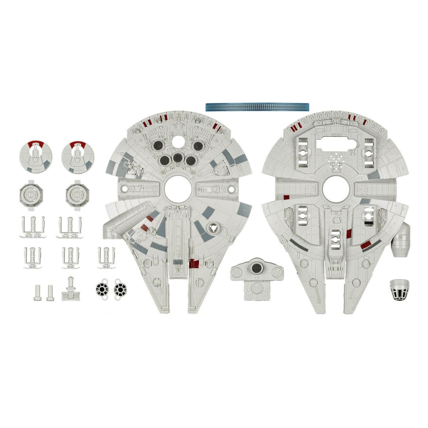 STAR WARS 1/164 MILLENNIUM FALCON BUILD &amp; PLAY MODEL WITH LIGHT AND SOUND